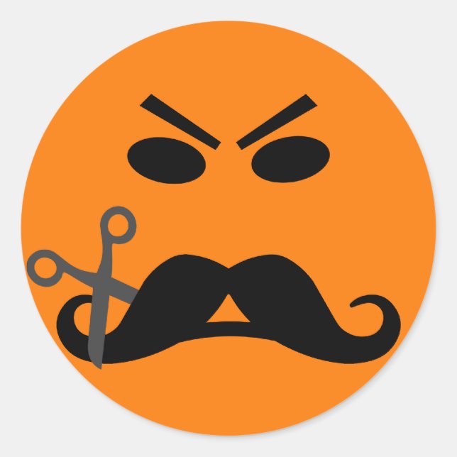 Angry Mustache stickers (Front)