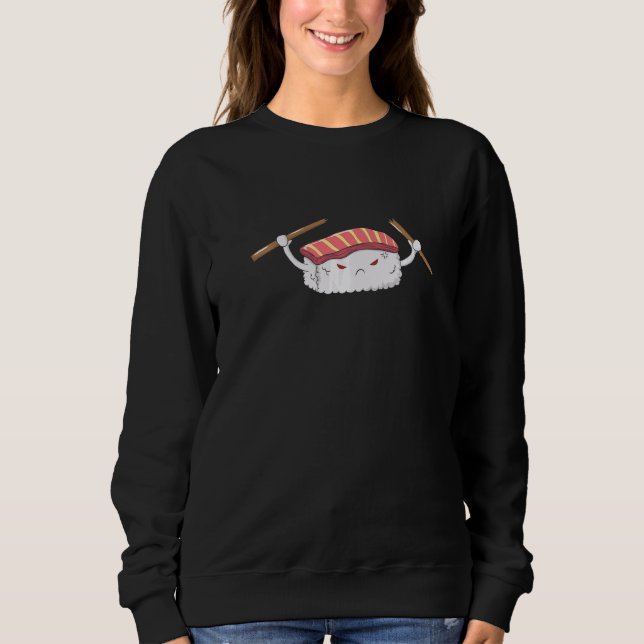 Angry Nigiri Sushi Sweatshirt (Front)