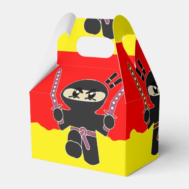 Angry ninjas favor boxes (Front Side)