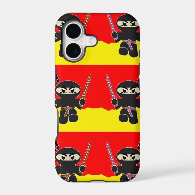 Angry ninjas iphone case (Back)