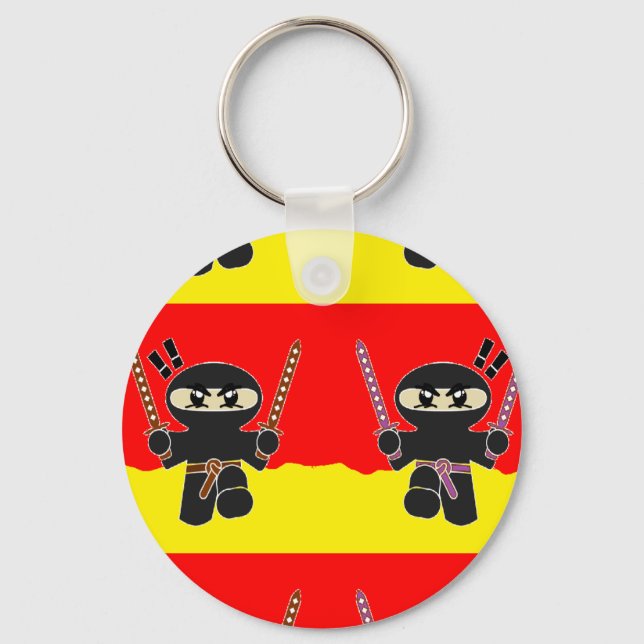 Angry ninjas keychain (Front)