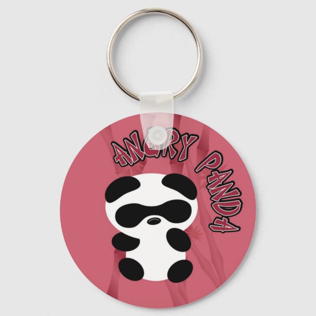 Angry Panda Keychain (Front)