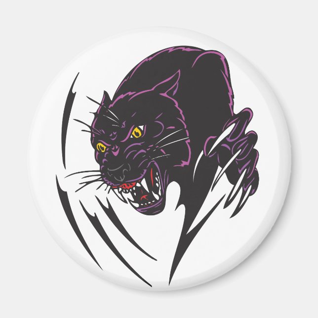 Angry Panther Magnet (Front)