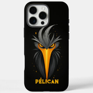 Angry Pelican Black iPhone 16 Pro Max Case