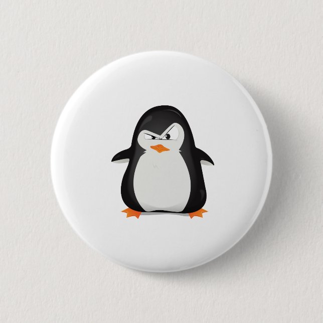 Angry Penguin Button (Front)