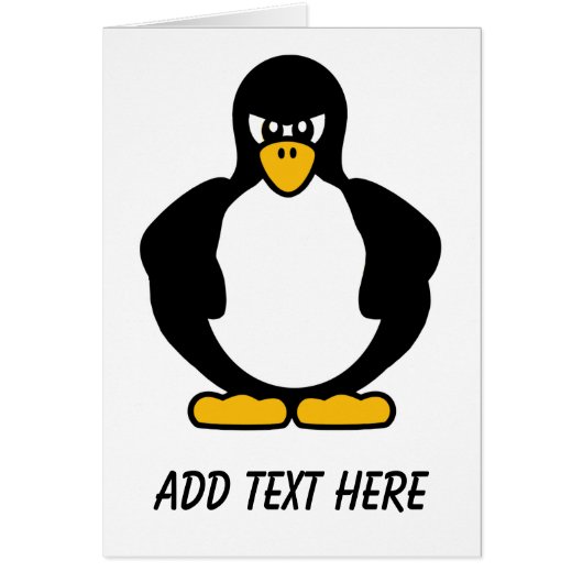 Angry Penguin Cards (Front)