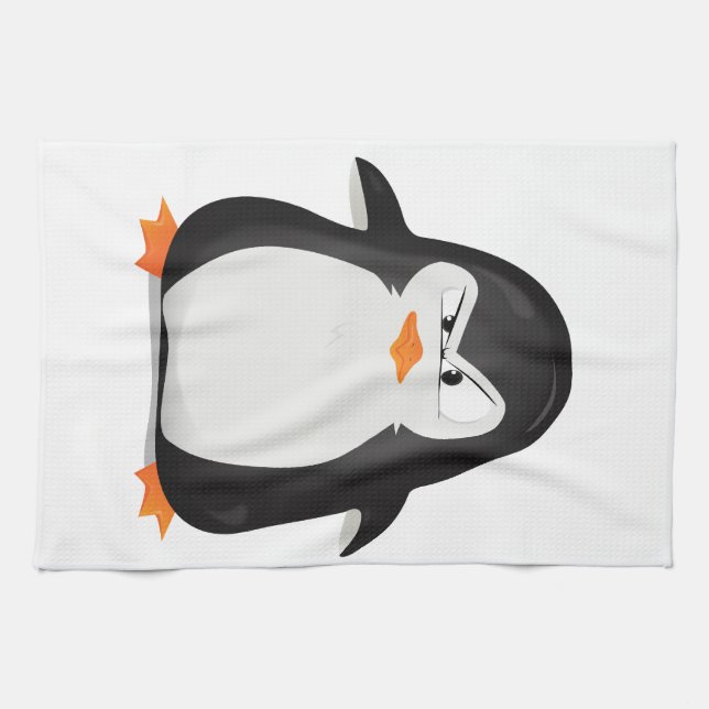 Angry Penguin Kitchen Towel (Horizontal)