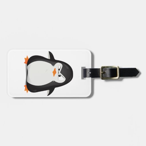 Angry Penguin Luggage Tag Zazzle