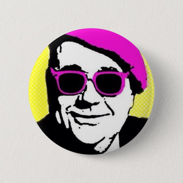 Angry Pinback Button (Front)