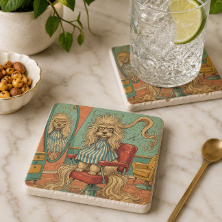 Angry Poodle Stone Coaster