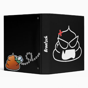 Angry Poop - Brootsch the PooPoo 3 Ring Binder