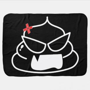 Angry Poop - Brootsch the PooPoo Baby Blanket