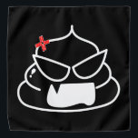 Angry Poop - Brootsch the PooPoo Bandana<br><div class="desc">Beware the wrath of the mighty poop!</div>