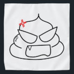 Angry Poop - Brootsch the PooPoo Bandana<br><div class="desc">Beware the wrath of the mighty poop!</div>