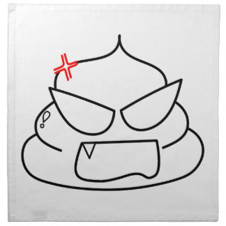 Angry Poop - Brootsch the PooPoo Cloth Napkin