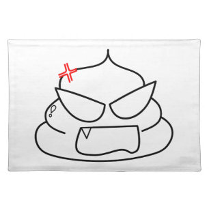 Angry Poop - Brootsch the PooPoo Cloth Placemat