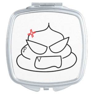 Angry Poop - Brootsch the PooPoo Compact Mirror