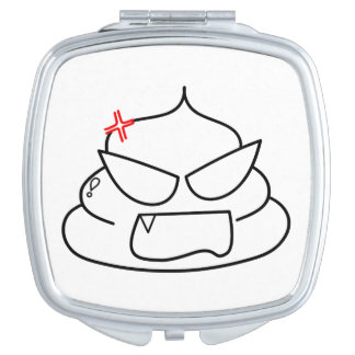 Angry Poop - Brootsch the PooPoo Compact Mirror
