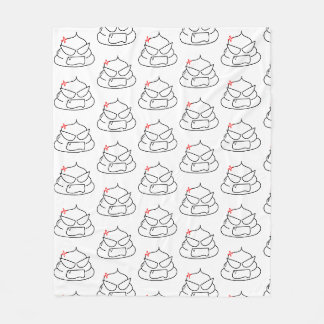 Angry Poop - Brootsch the PooPoo Fleece Blanket