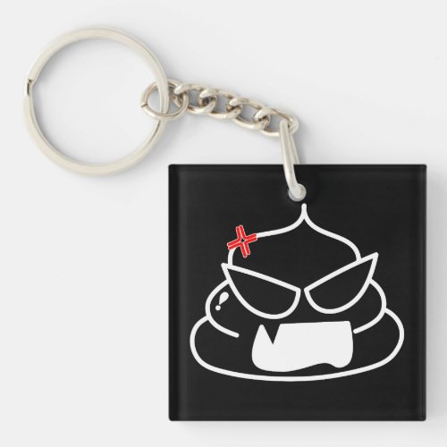 Angry Poop _ Brootsch the PooPoo Keychain
