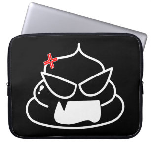 Angry Poop - Brootsch the PooPoo Laptop Sleeve