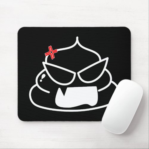 Angry Poop _ Brootsch the PooPoo Mouse Pad