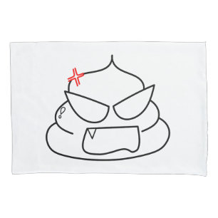 Angry Poop - Brootsch the PooPoo Pillow Case