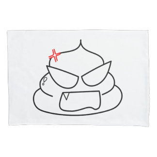Angry Poop - Brootsch the PooPoo Pillow Case