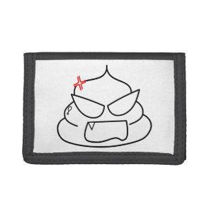 Angry Poop - Brootsch the PooPoo Tri-fold Wallet