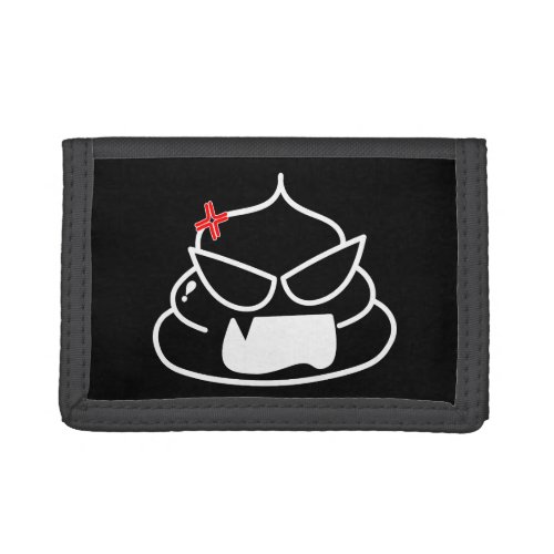 Angry Poop _ Brootsch the PooPoo Trifold Wallet