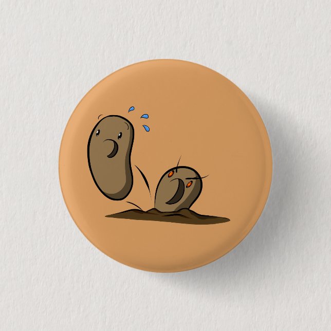 Angry Potato Button (Front)