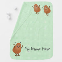 Angry Potato wailing: Green Polka Dot, add name