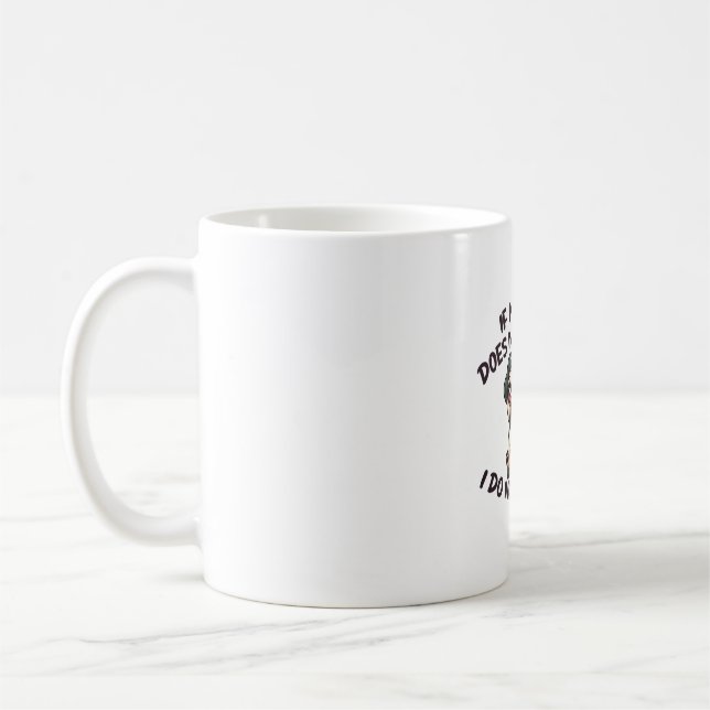 Angry Pug (Tan) - Unique Design   Coffee Mug (Left)