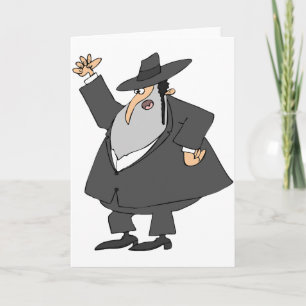 Angry Rabbi Greeting Cards