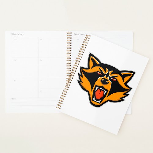 Angry Raccoon Face Spiral Planner