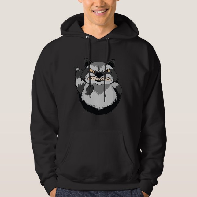 Angry Raccoon Hoodie (Front)