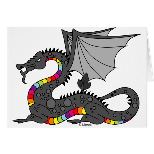 Angry Rainbow Dragon Cards (Front Horizontal)