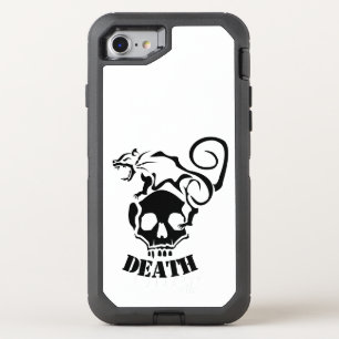 Angry Rat On an Evil Skull OtterBox Defender iPhone SE/8/7 Case