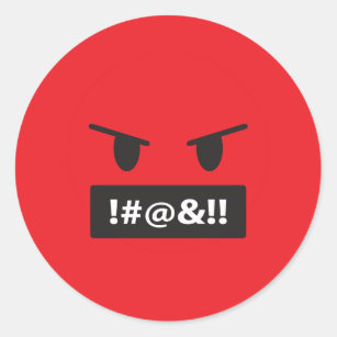 Angry Face Sticker for iOS & Android