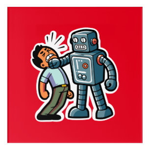 Angry Robot Acrylic Print
