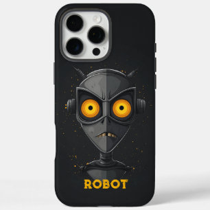 Angry Robot Black iPhone 16 Pro Max Case