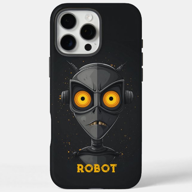 Angry Robot Black Case-Mate iPhone Case (Back)