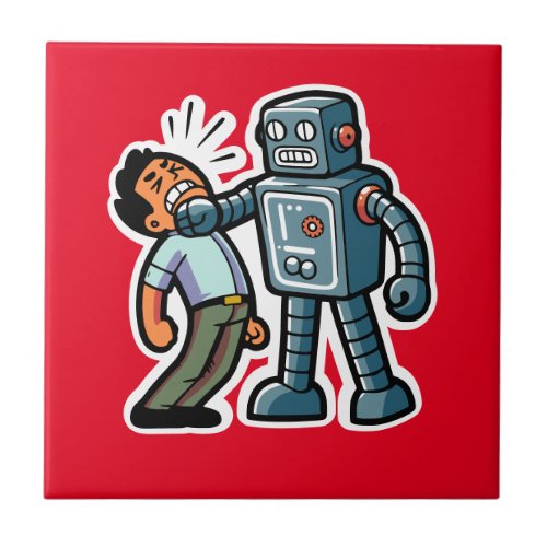 Angry Robot Ceramic Tile