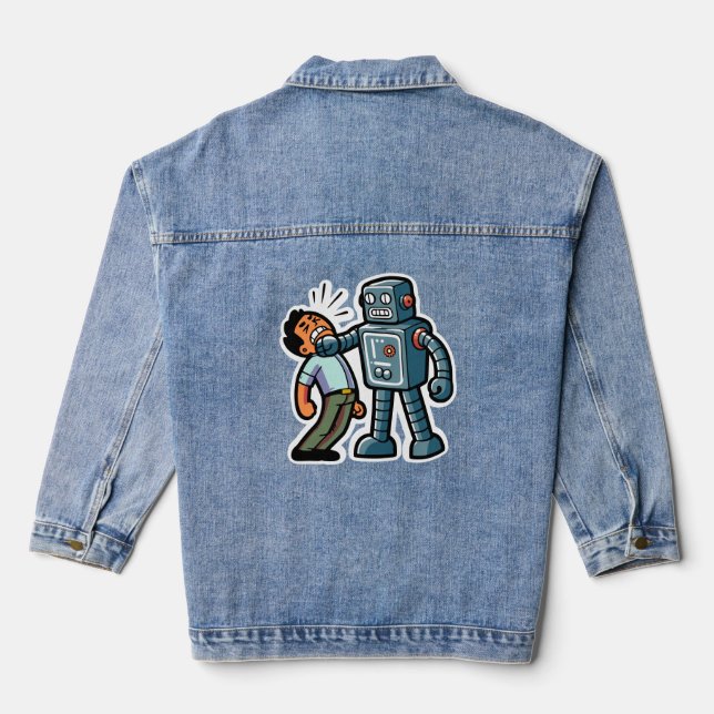 Angry Robot Denim Jacket (Back)