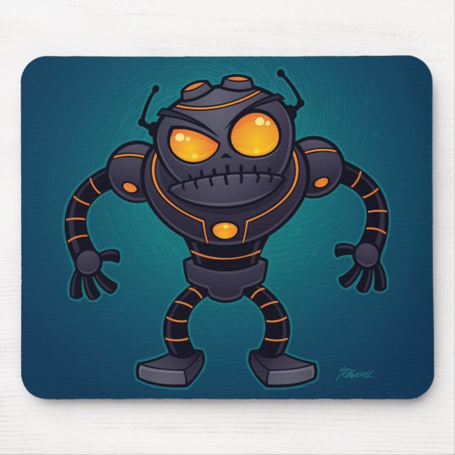 Angry Robot Mouse Pad (Front)