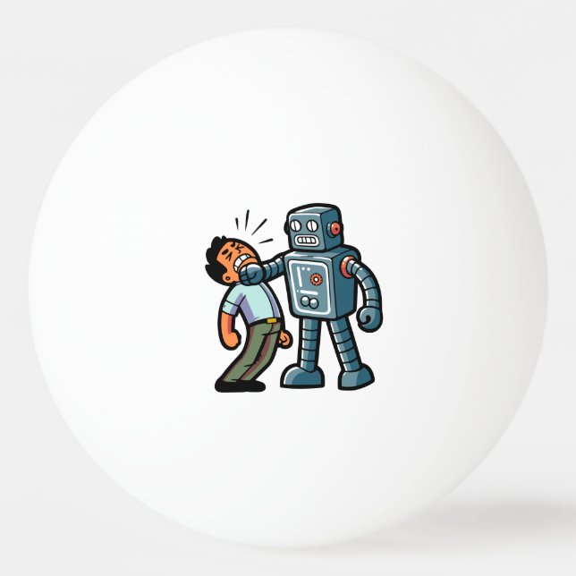 Angry Robot Ping Pong Ball (Front)