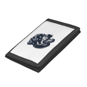 Angry Rottweiler Dog – Bold Guard Dog Artwork Tri-fold Wallet