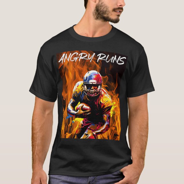 Angry Runs - American football T-Shirt (Front)