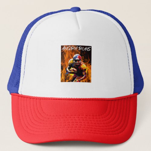 Angry Runs _ American football Trucker Hat