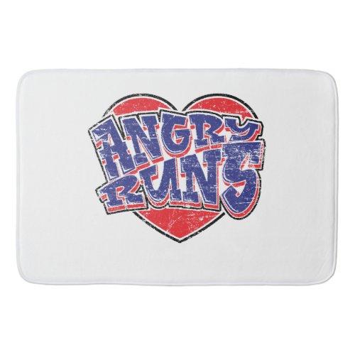 Angry Runs fans design v2  Bath Mat